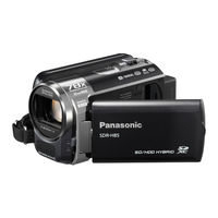 Panasonic SDRH85 - HDD SD CAMCORDER Operating Instructions Manual