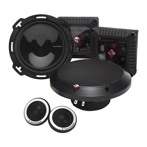 Rockford Fosgate T16-S Speaker System Manuals