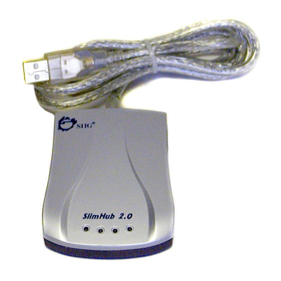 SIIG USB 2.0 SlimHub 4000P Quick Installation Manual