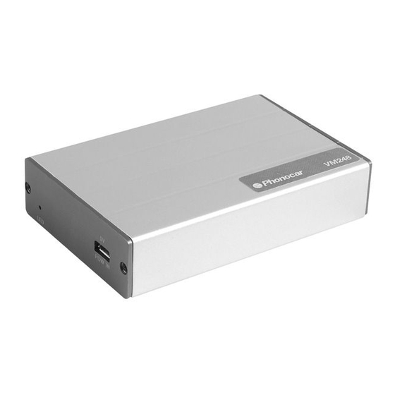 Phonocar VM248 Instruction Manual