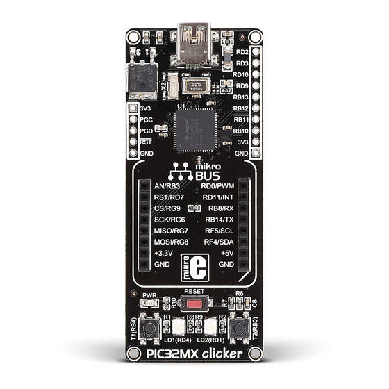 mikroElektronika CLICKER PIC32MX Manual