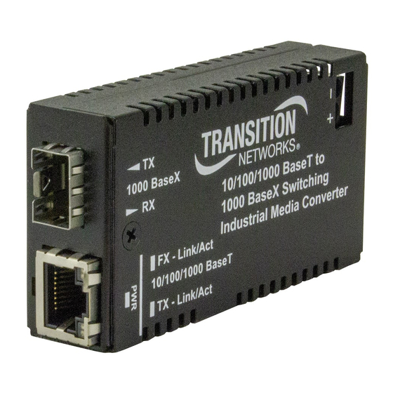 Transition Networks M/GE-PSW-SFP-01 User Manual
