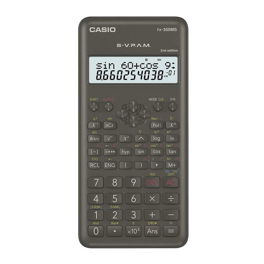 Casio fx-83MS User Manual
