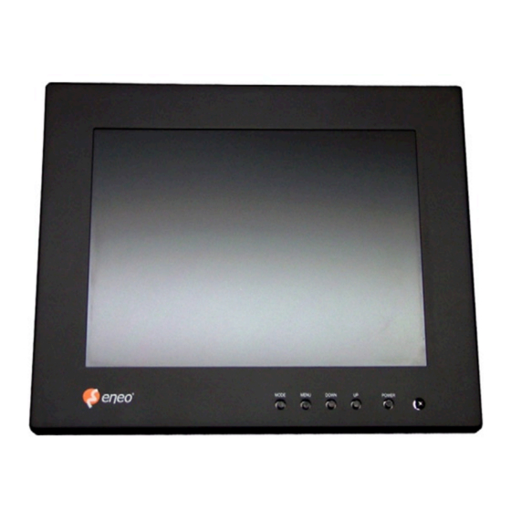 Eneo VMC-8LCD-CM01 Installation And Operating Instructions Manual