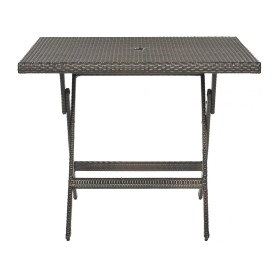 Safavieh Outdoor Samana Square PAT2002A Quick Start Manual