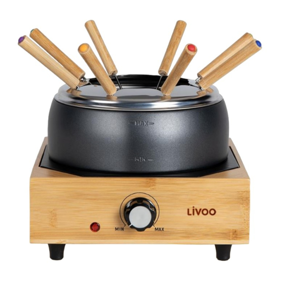 Livoo DOC287 Electric fondue pot Manuals