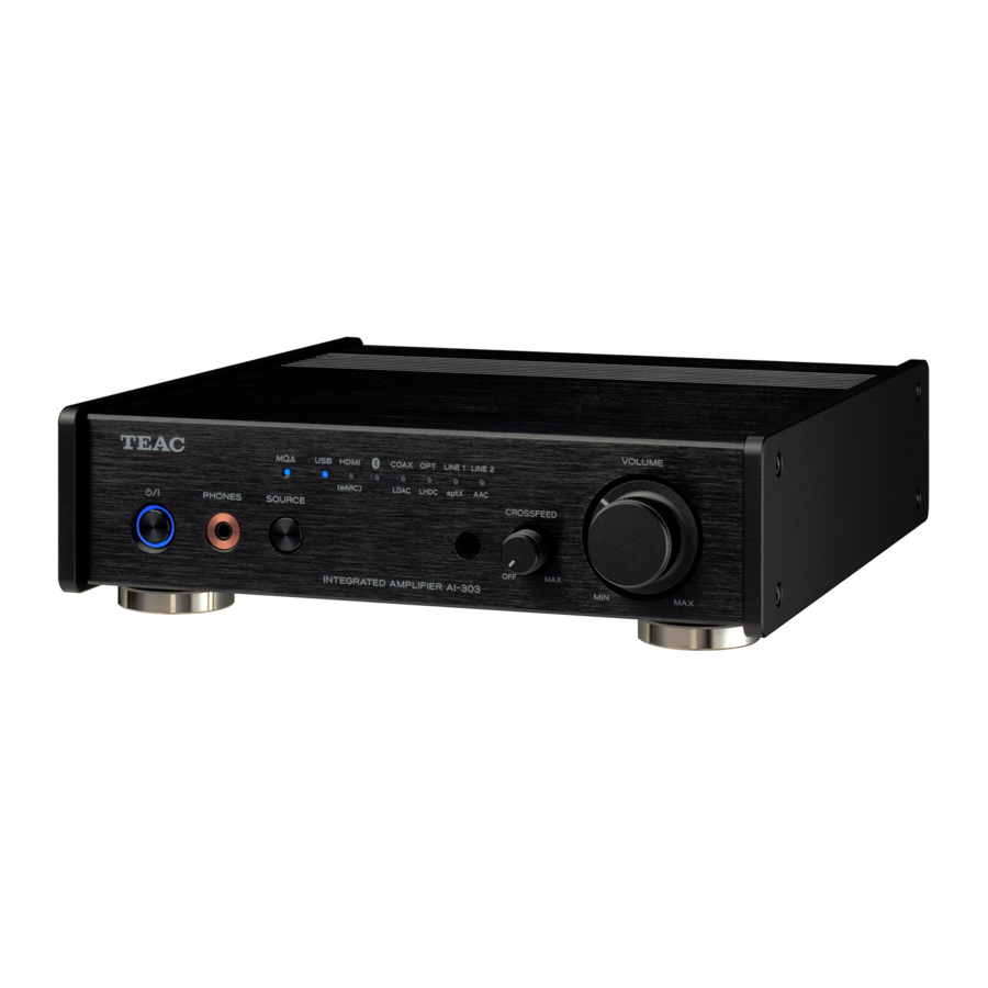Teac AI-303 - Amplifier Manual
