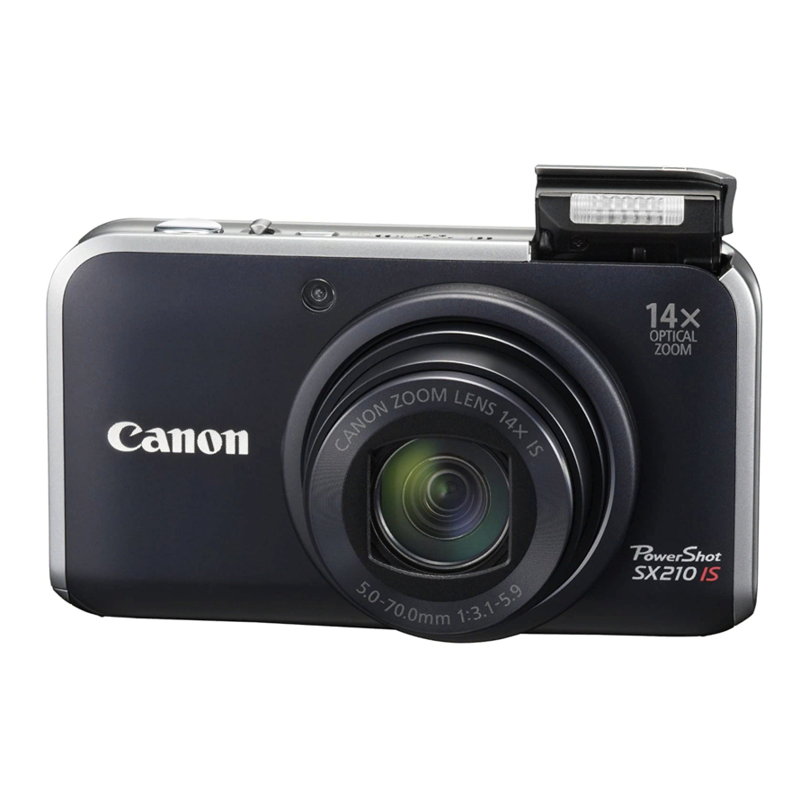 Canon PowerShot SX210 IS Getting Started