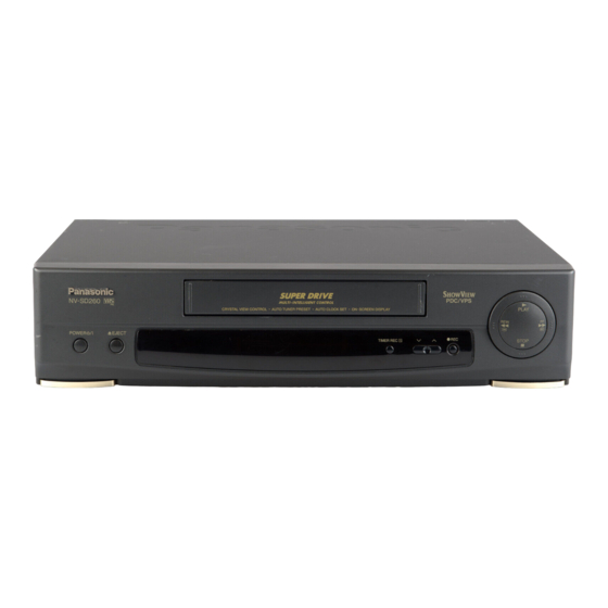 Panasonic NV-SD410 Service Manual
