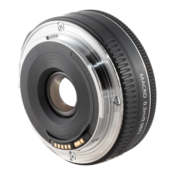 Canon EF40mm f/2.8 STM Instructions