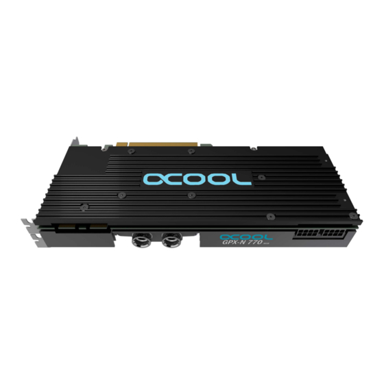 Alphacool GPXN 770-M08 Instruction Manual