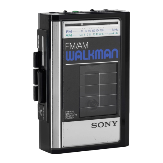 Sony WALKMAN WM-F41 Service Manual