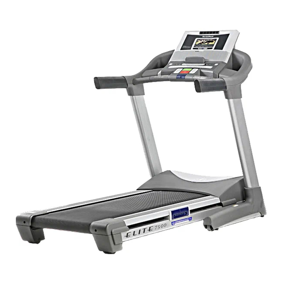 NordicTrack Elite 7500 Treadmill Manual