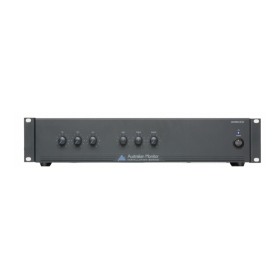 AUSTRALIAN MONITOR AMC 60 Specifications