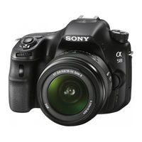 Sony SLT-A58 Instruction Manual