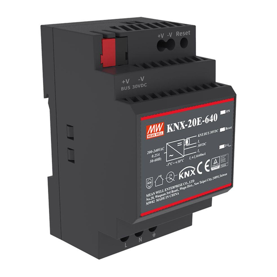 Mean Well KNX-20E-640 Installation Manual