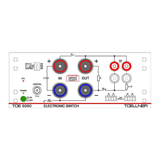 TOELLNER TOE 9260 Series User Manual