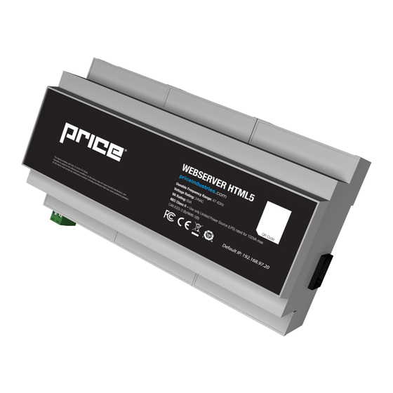 Price PRTU-Front-End Series Manuals