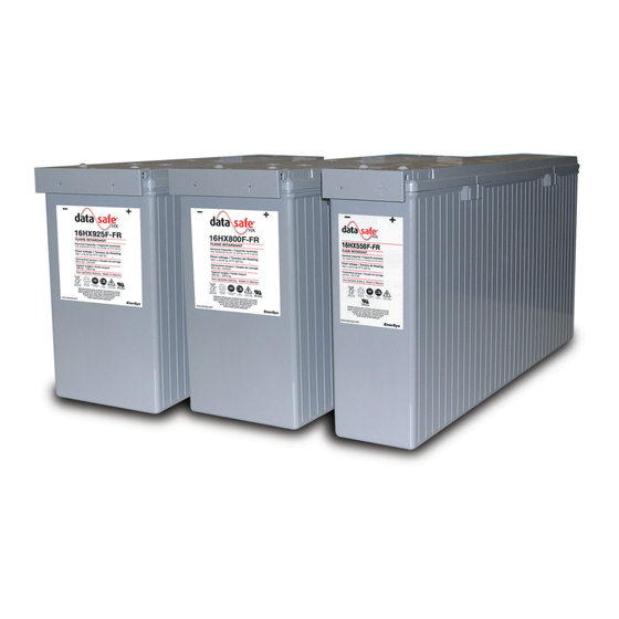 EnerSys DataSafe 16HX FT Series Installation, Operation And Maintenance Instructions