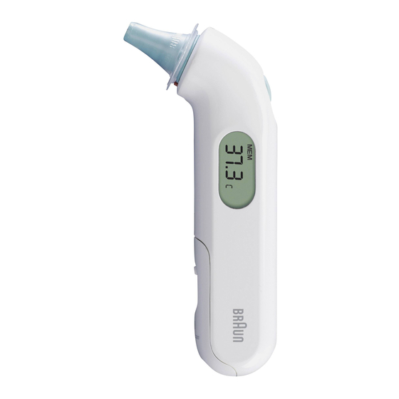 Braun ThermoScan IRT 3030 Manual