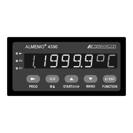 Ahlborn ALMEMO 4390-2 Operating Instructions Manual