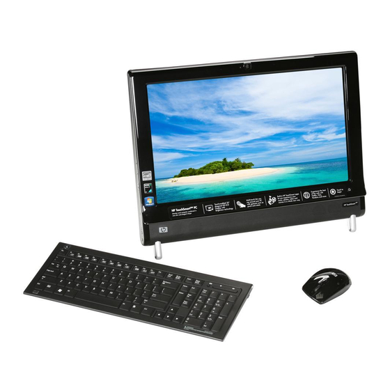 HP 300-1020 - TouchSmart - Desktop PC Getting Started Manual