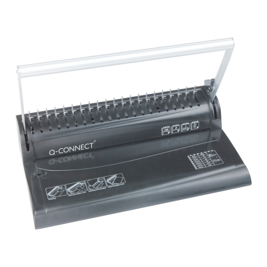 Q-Connect STANDARD COMB BINDER 8 Quick Manual