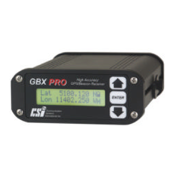 CSI Wireless GBX Reference Manual