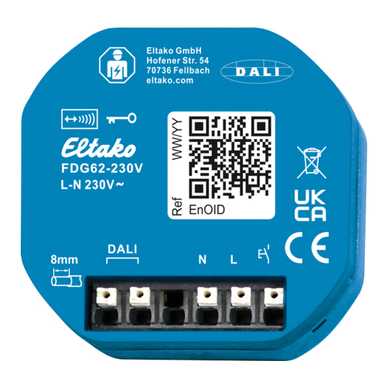 Eltako FDG62-230V Manual
