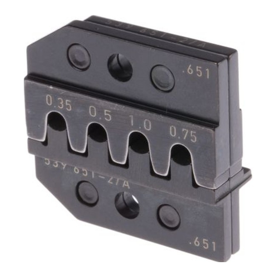 TE Connectivity ERGOCRIMP 539 685-2 Instruction Sheet