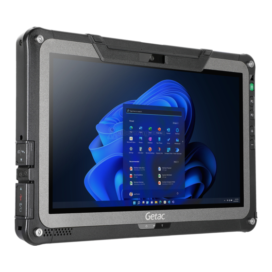 Getac F110 Series Operation Manual