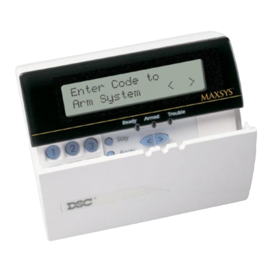 DSC MAXSYS PC4010 Instruction Manual