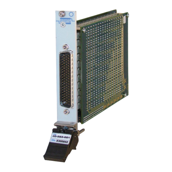 Pickering 40-582 User Manual