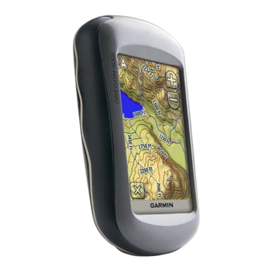 Garmin Oregon 190-01070-00 Owner's Manual