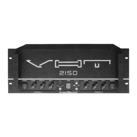 VHT Amplification 2150 User Manual