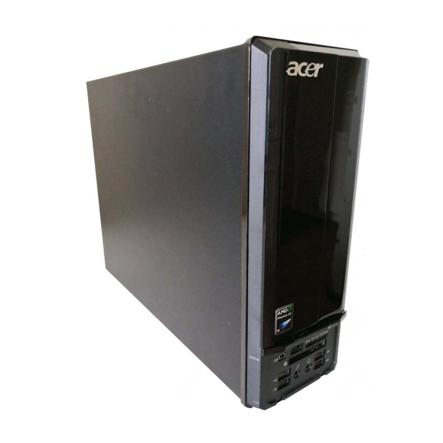 Acer Aspire X1301 Manuals