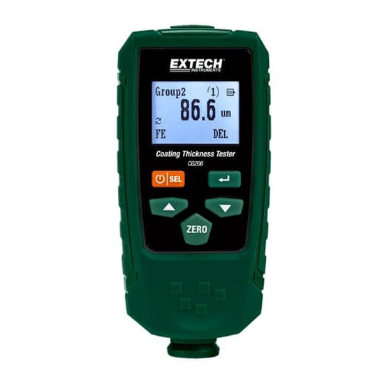 Extech Instruments CG206 User Manual