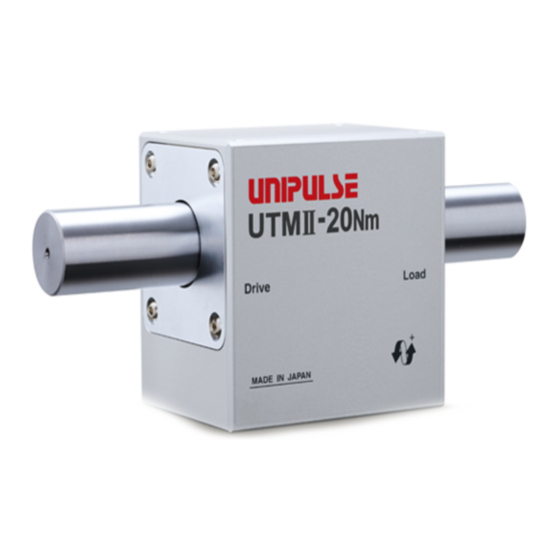 Unipulse UTM II-20Nm Operation Manual
