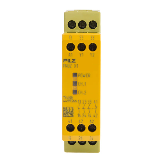 Pilz PNOZ X1 Operating Manual