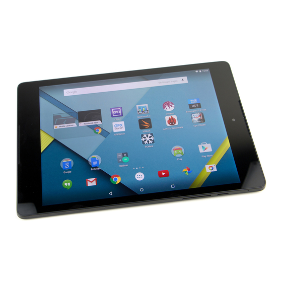 HTC Nexus 9 Safety And Regulatory Manual