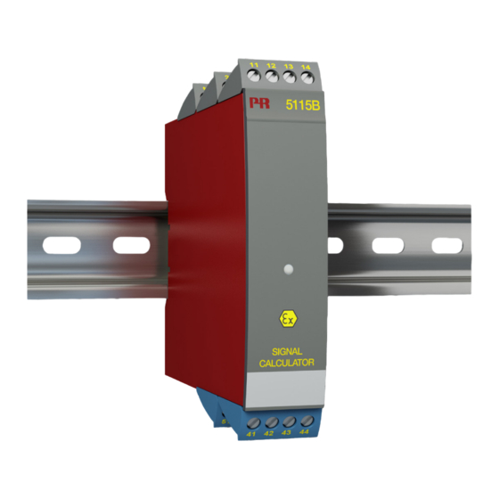 PR electronics 5115B Product Manual