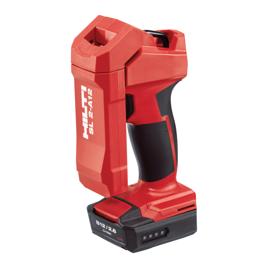 Hilti SL 2-A12 Manual