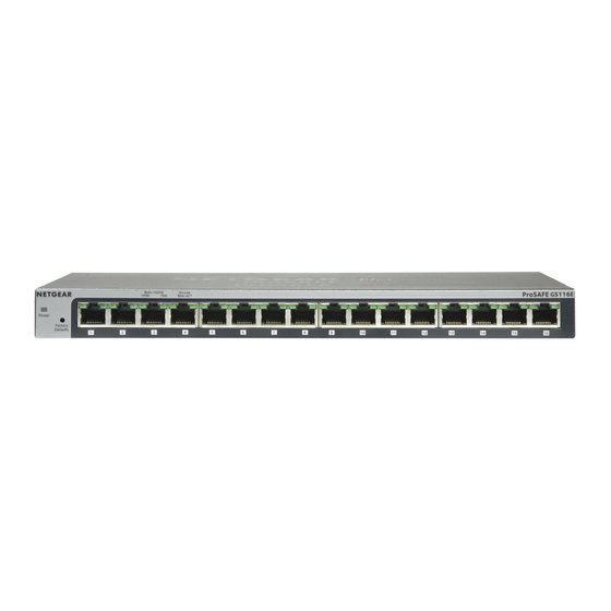 NETGEAR GS116Ev2 Installation Manual