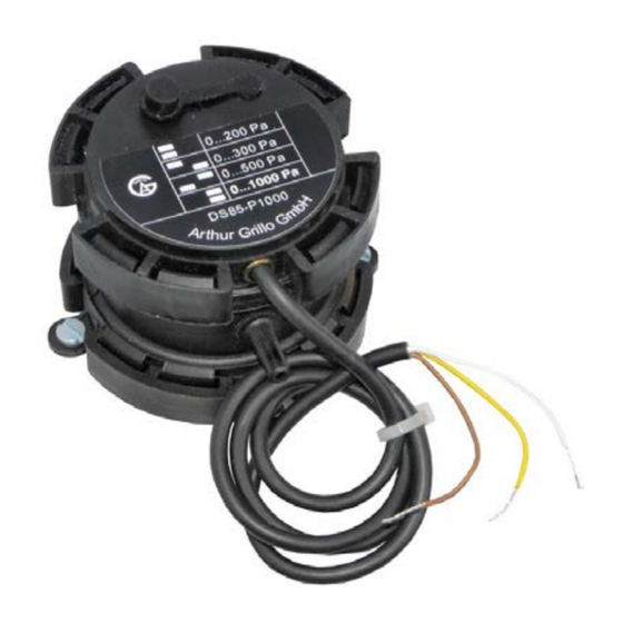 Arthur Grillo DS85P Pressure Sensor Manuals