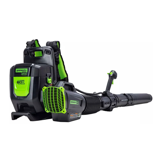 GreenWorks Pro ULTRAPOWER 60X RANGE Operator's Manual