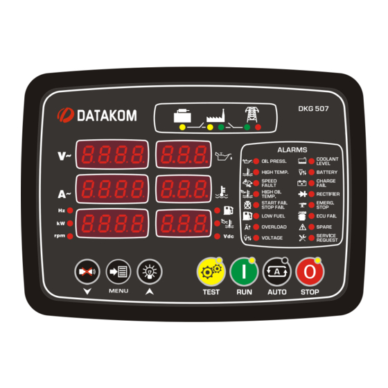 Datakom DKG-507 User Manual