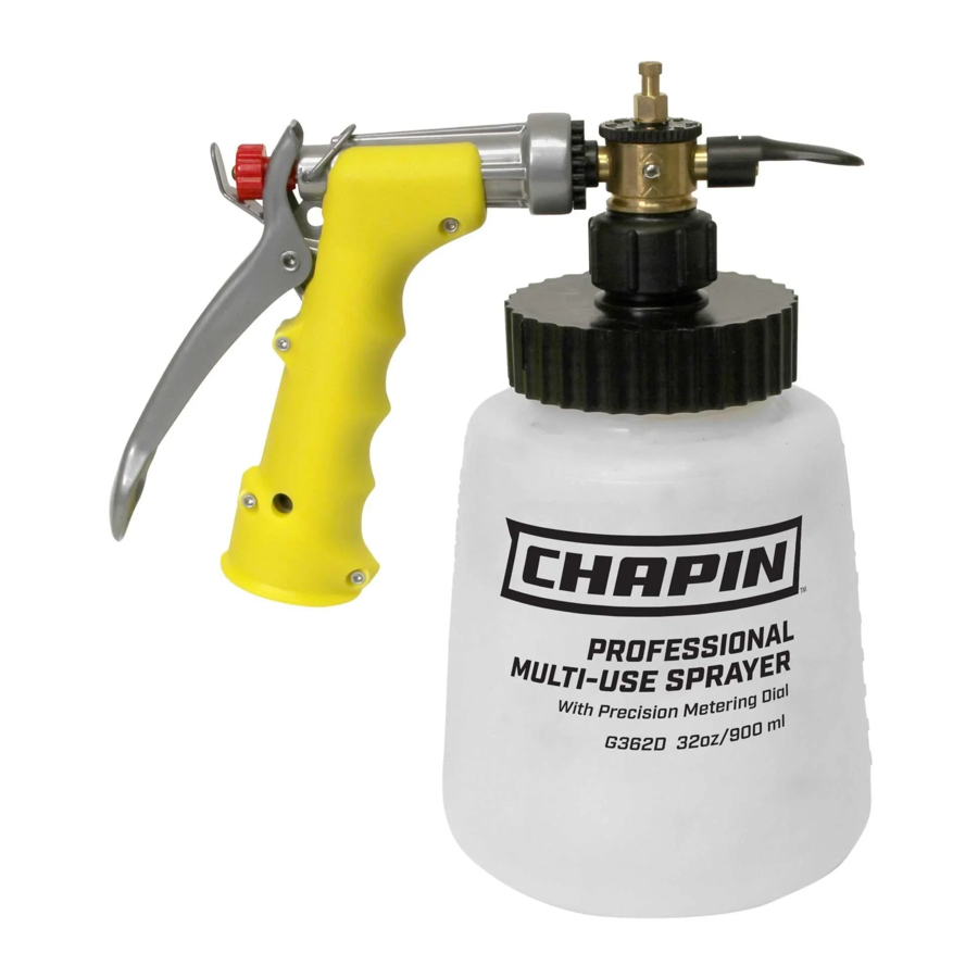 Chapin G362D, G364D Manual