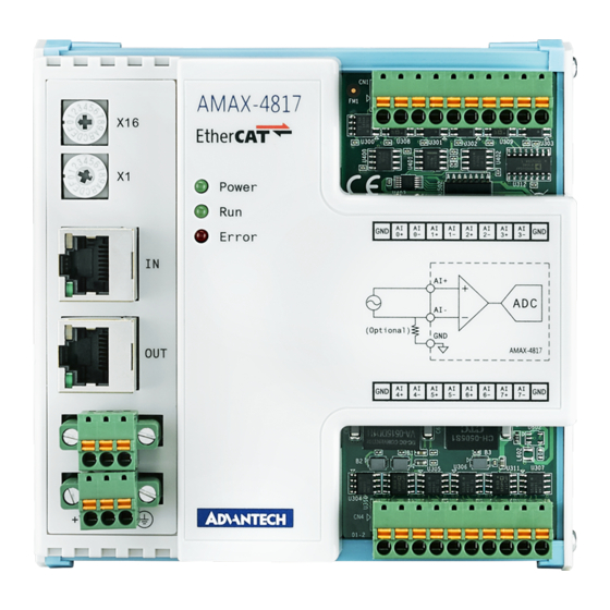 Advantech AMAX-4817 Startup Manual