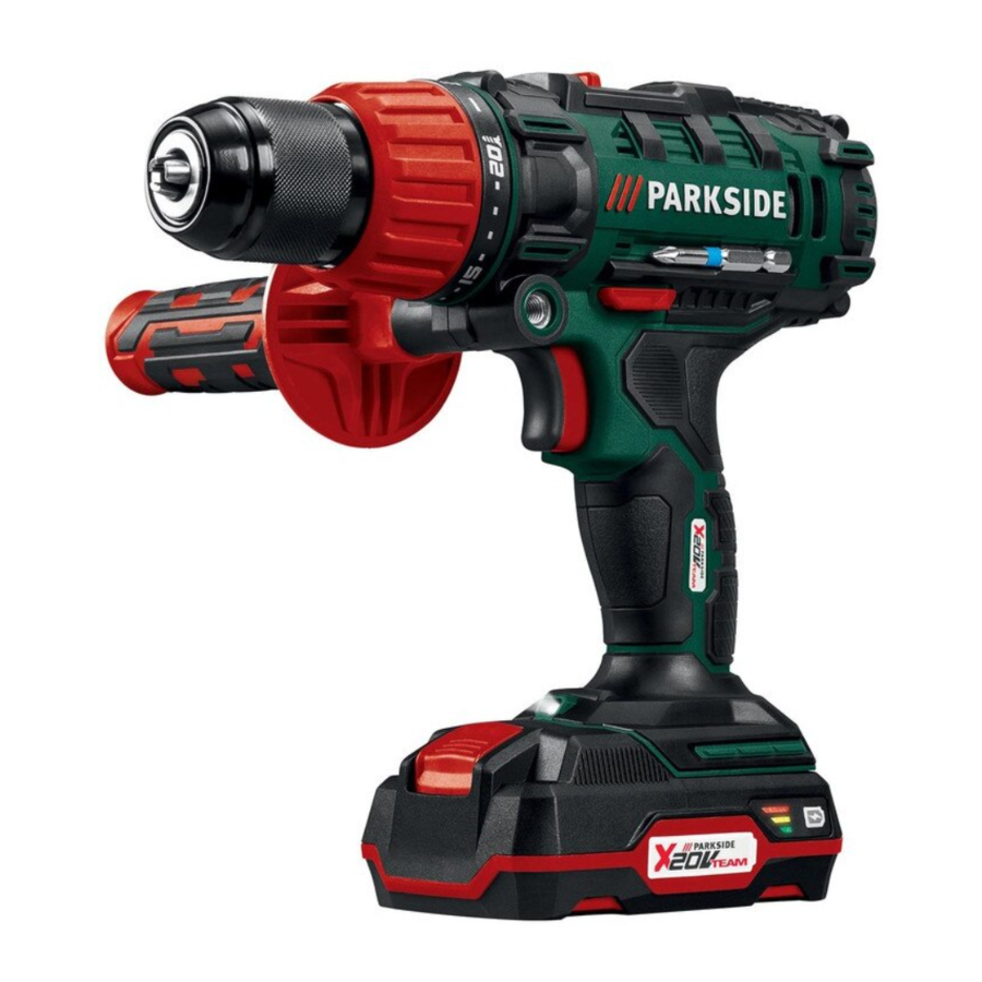 Parkside PSBSA 20-Li B2 (302117) - IMPACT DRILL Manual