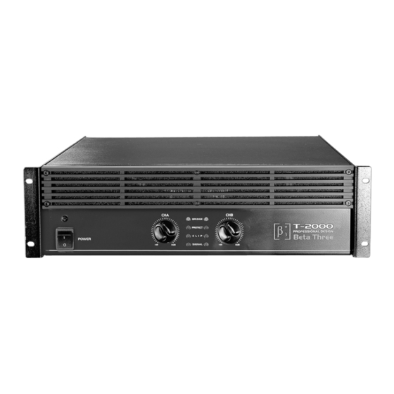 Beta Three T-2000 Manual